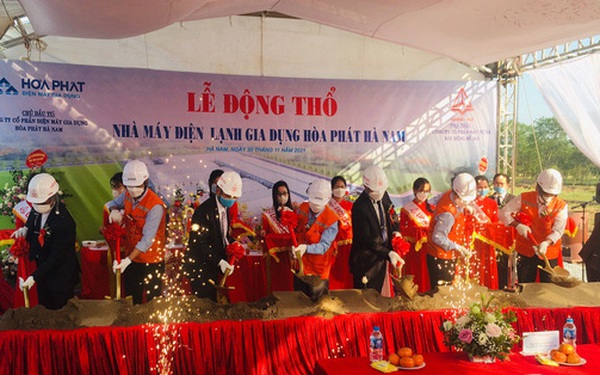 Sau tuyên bố 1 tỷ USD doanh thu từ hàng gia dụng, Hoà Phát khởi công nhà máy tại Hà Nam, dự kiến hoàn thành sau 5 tháng
