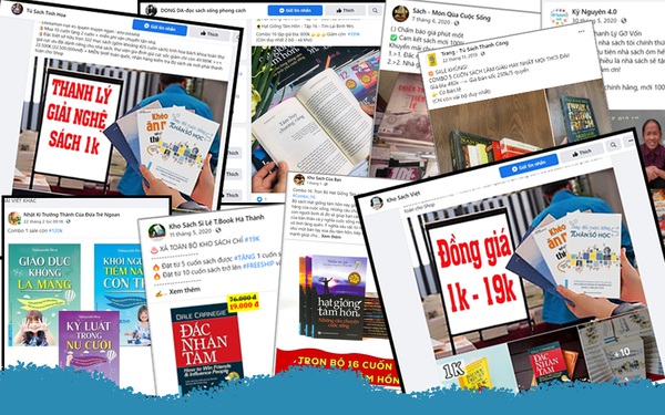 First News vạch trần 50 fanpage chuyên bán sách giả ở Việt Nam: Đắc Nhân Tâm, Nhân số học có giá vài trăm nghìn đồng, các fanpage dùng tên "có vẻ trí thức" rao bán đồng giá chỉ từ 1.000 đồng