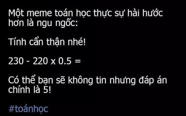 Bài Toán thách thức cả người thông minh nhất: "230 - Vimarsana News