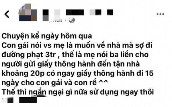 Vụ giám đốc cấp 'giấy thông hành' cho con để qua chốt kiểm soát giãn cách xã hội: Con gái đã xoá bài viết - Vimarsana News