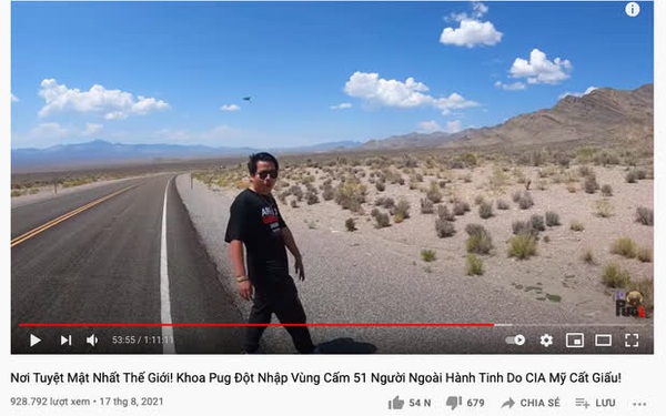  Khoa Pug một mình đến nơi tuyệt mật nhất thế giới quay vlog, netizen xôn xao khi phát hiện có UFO xuất hiện trong video?