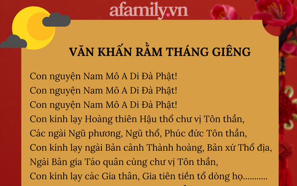 3. Các Bài Văn Khấn 15 Âm Lịch