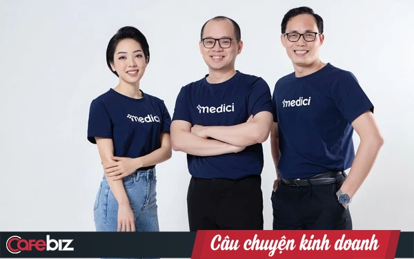 Đội ngũ sáng lập Medici (từ trái qua phải: COO - Bà Bella Nguyen; CEO - Ông Ngô Đức Anh; Deputy CEO - Ông Vũ Bá Tuyên. Đội ngũ sáng lập Medici (từ trái qua phải: COO - Bà Bella Nguyen; CEO - Ông Ngô Đức Anh; Deputy CEO - Ông Vũ Bá Tuyên.
