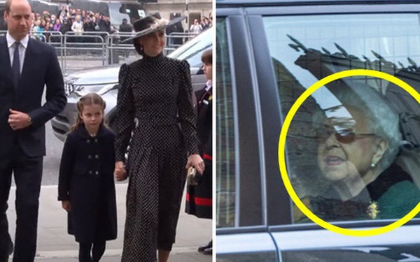 The Queen of England officially appeared at the memorial service for Prince Philip, Princess Kate stood out with her two children