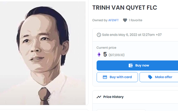 NFT picture of Mr. Trinh Van Quyet sold for nearly 17,000 USD