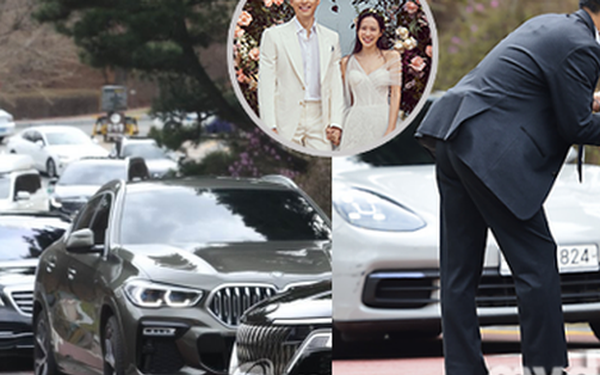 Stunned the lineup of super cars that landed at Hyun Bin’s wedding
