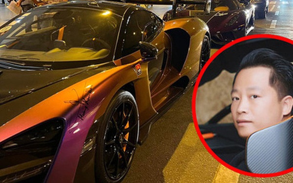 Going to pick up close friend Long Tran to return home for the second time, the giant Hoang Kim Khanh pulled both McLaren Senna and Koenigsegg Regera, making people fascinated without taking their eyes off.