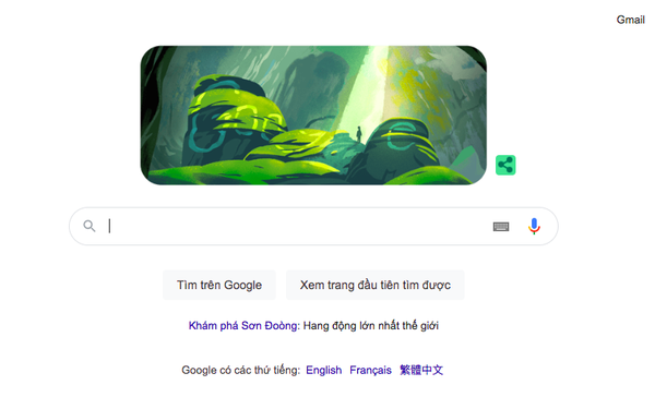Hang Son Doong is honored by Google on the homepage, the natural wonder of Vietnam appears proudly!