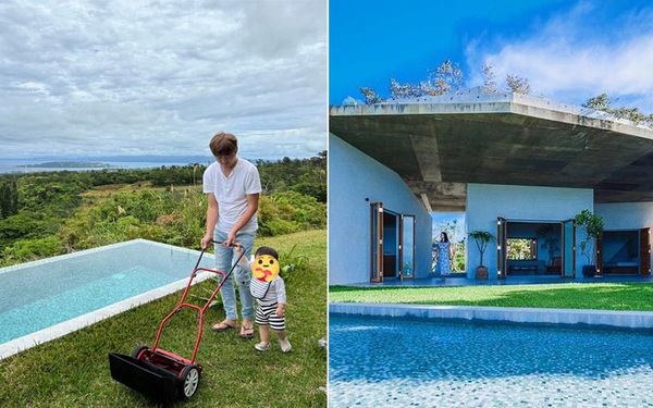 Single mother married a Japanese husband after 2 years of long distance relationship, now lives in a villa on a picturesque island