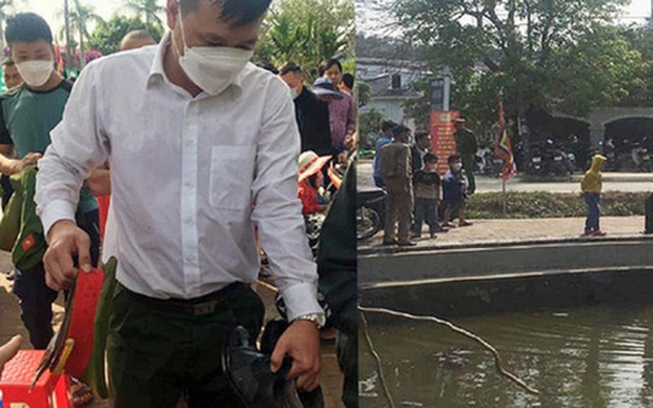 The police captain jumped into the lake to save the drowning baby