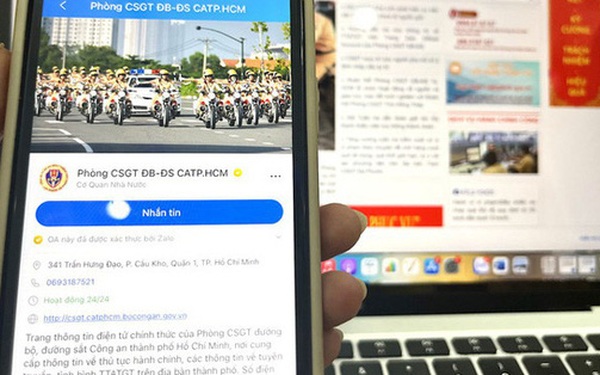 People were able to text, make appointments, pay fines, and complain to traffic police online via Zalo of the City Traffic Police.  Ho Chi Minh City