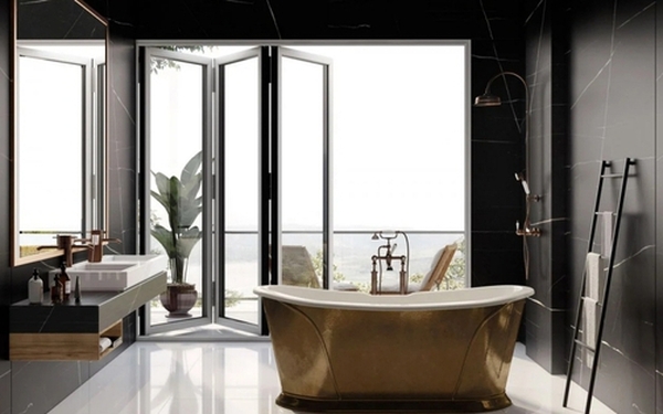 Modern monochrome bathroom design trends take the throne
