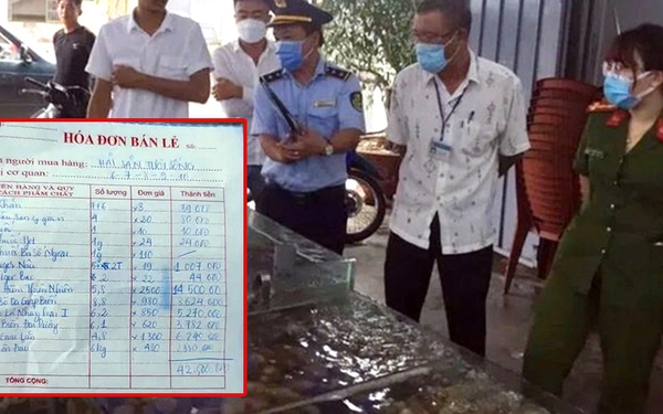 Through the inspection, it was determined that the group ate 38kg of seafood