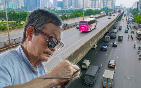 Khuat Duy Tien Street through the nearly 40-year career journey of an old watch repairman