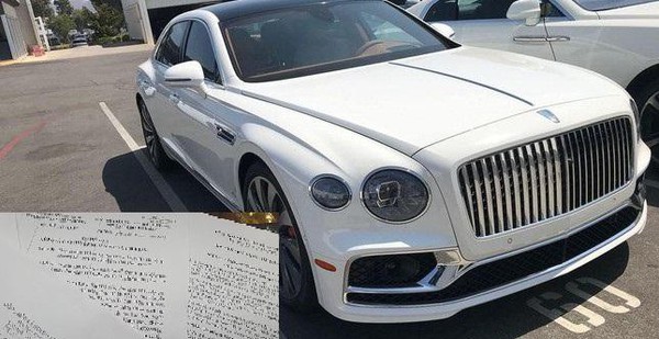 An individual has stolen personal information to set up a business to import luxury cars across the street as gifts