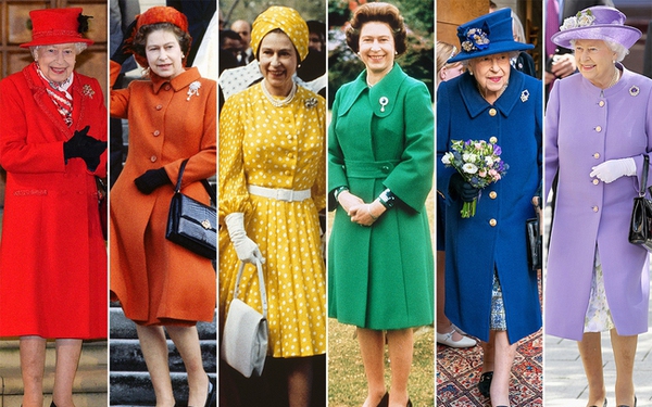 7 decades with the colorful style of the Queen of England