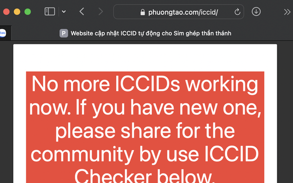 The dead ICCID code causes iPhone Lock in Vietnam to “cover the mat”