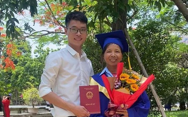 The touching story behind the million-view video of a boy wearing a bachelor’s shirt for his mother on college graduation day