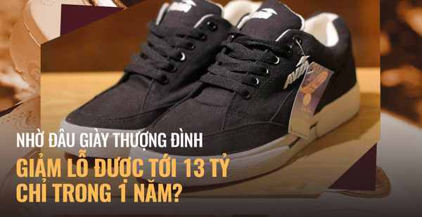 Why did Thuong Dinh Shoes reduce its loss spectacularly from 13.7 billion to only 774 million in 2021?