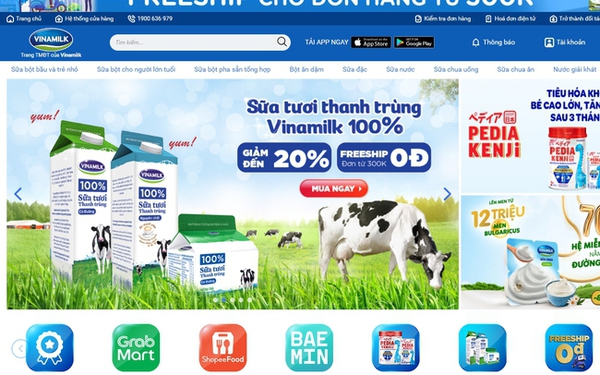 Vinamilk có 5 nhãn hiệu lot top 10 thương hiệu sữa và sản phẩm từ sữa được chọn mua nhiều nhất