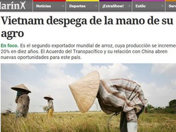 Báo Argentina ca ngợi thành tựu nông nghiệp của Việt Nam