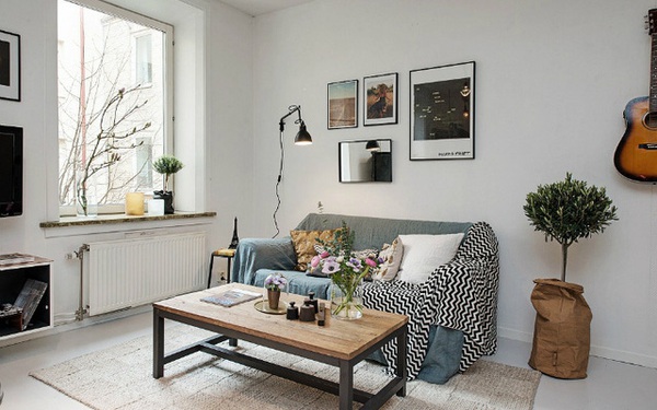 Căn hộ chỉ 47m2 nhưng nhìn đâu cũng đẹp, cũng yêu