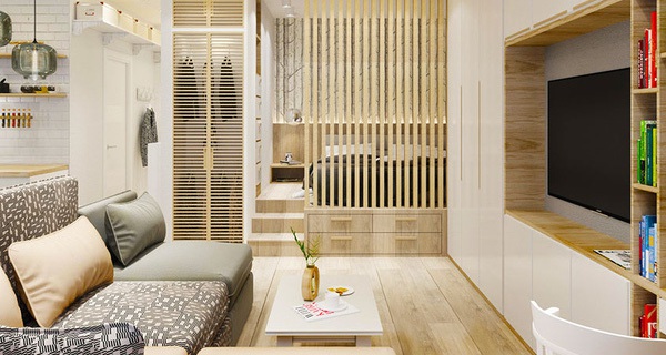 Thiết kế nội thất "cực chất" của căn hộ 37m2 cho người độc thân