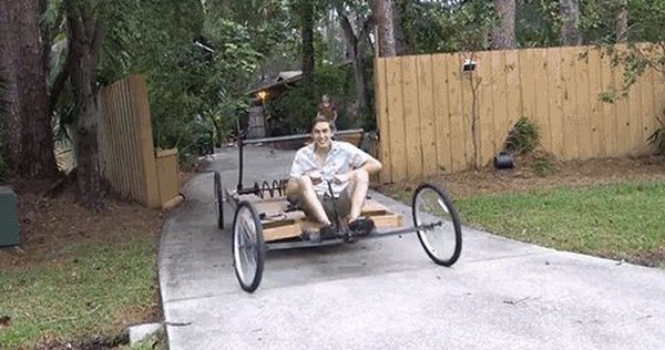 Đâu cần ô tô Tesla đắt tiền, anh chàng này tự chế xe năng lượng sạch bằng một chiếc bẫy chuột khổng lồ
