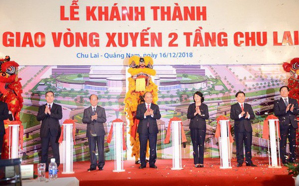 Quảng Nam công bố quyết định điều chỉnh quy hoach Khu kinh tế mở Chu Lai và khánh thành nút giao vòng xuyến 2 tầng 600 tỷ đồng
