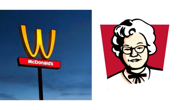 Ng&#224;y 8/3 của giới fastfood: Khi McDonald’s lật ngược logo để t&#244;n vinh phụ nữ th&#236; KFC &#39;mạnh tay&#39; thay logo bằng h&#236;nh vợ người s&#225;ng lập