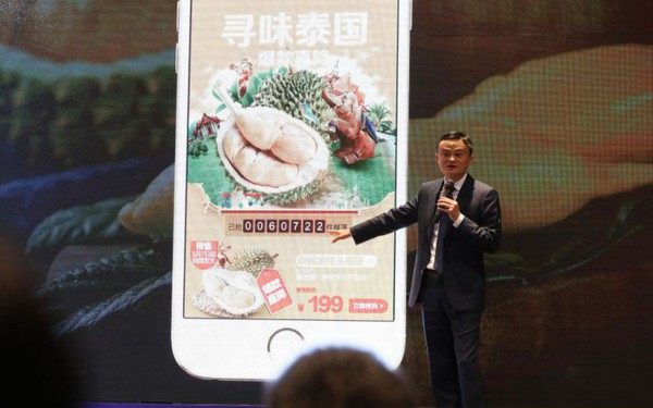 Jack Ma vừa giúp Thái Lan bán được 200 tấn sầu riêng trong vòng đúng 1 phút