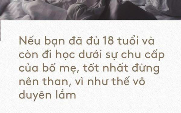 Sinh viên ngày nay mà còn chờ đến tháng bố mẹ gửi tiền lên là kém cỏi!