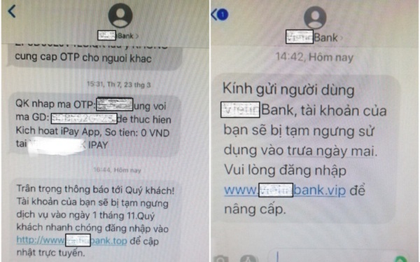 Bộ C&#244;ng An cảnh b&#225;o thủ đoạn giả mạo tin nhắn ng&#226;n h&#224;ng lừa tiền người d&#226;n