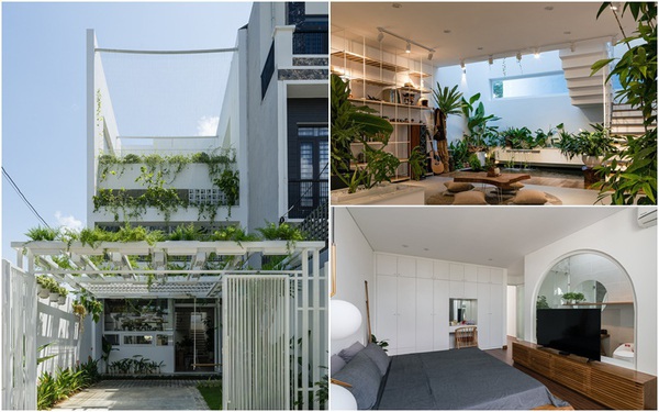 Ngôi nhà nhỏ trong lành và duyên dáng với cây xanh thân thiện của cặp vợ chồng mới cưới ở TP. Đà Nẵng