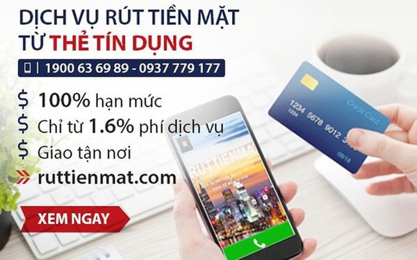 Nhan nhản giao dịch khống để rút tiền trong thẻ tín dụng