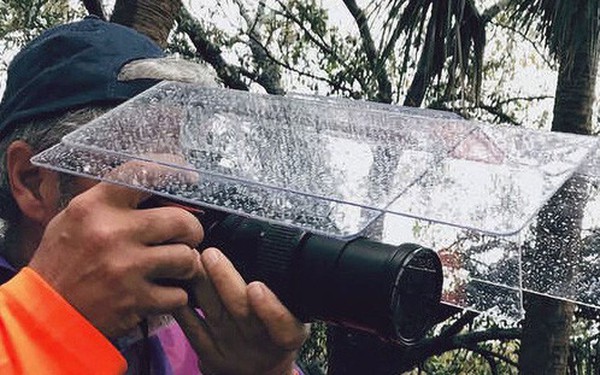 Ý tưởng triệu đô: Che ô cho máy ảnh để chụp ảnh lúc trời mưa