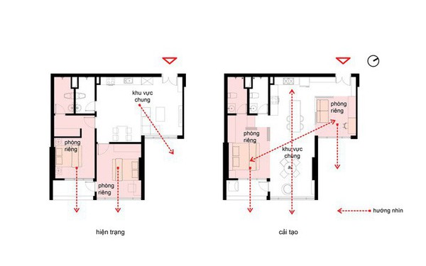 Căn hộ 74m² thoáng rộng nhờ thiết kế không tường ngăn theo phong cách tối giản của cặp vợ chồng trẻ Hà Nội