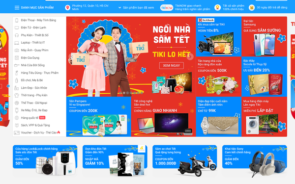 Shopee, Lazada, Tiki, Sendo... chạy đua mùa Tết Canh Tý