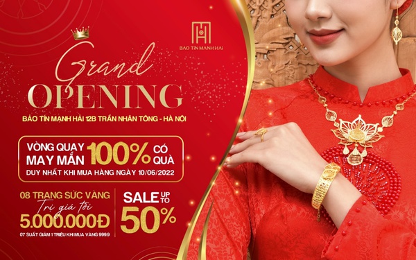 Jubilantly opening Bao Tin Manh Hai store at “golden street” 12b Tran Nhan Tong