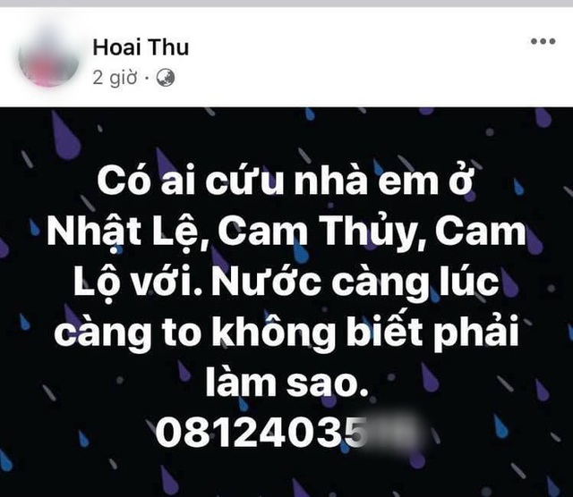 Nhiều người dân Quảng Trị đồng loạt lên mạng kêu cứu khi lũ bất ngờ lên nhanh trong đêm - Ảnh 5.