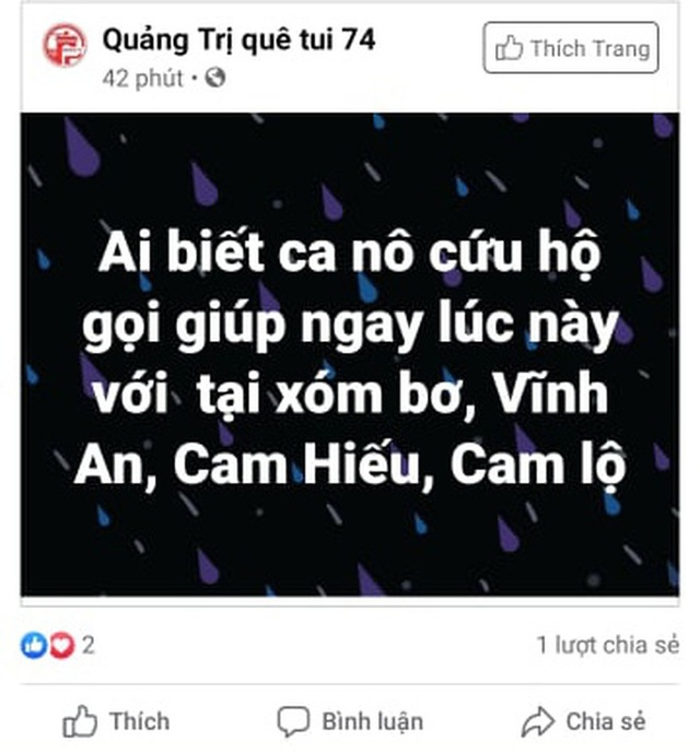 Nhiều người dân Quảng Trị đồng loạt lên mạng kêu cứu khi lũ bất ngờ lên nhanh trong đêm - Ảnh 8.