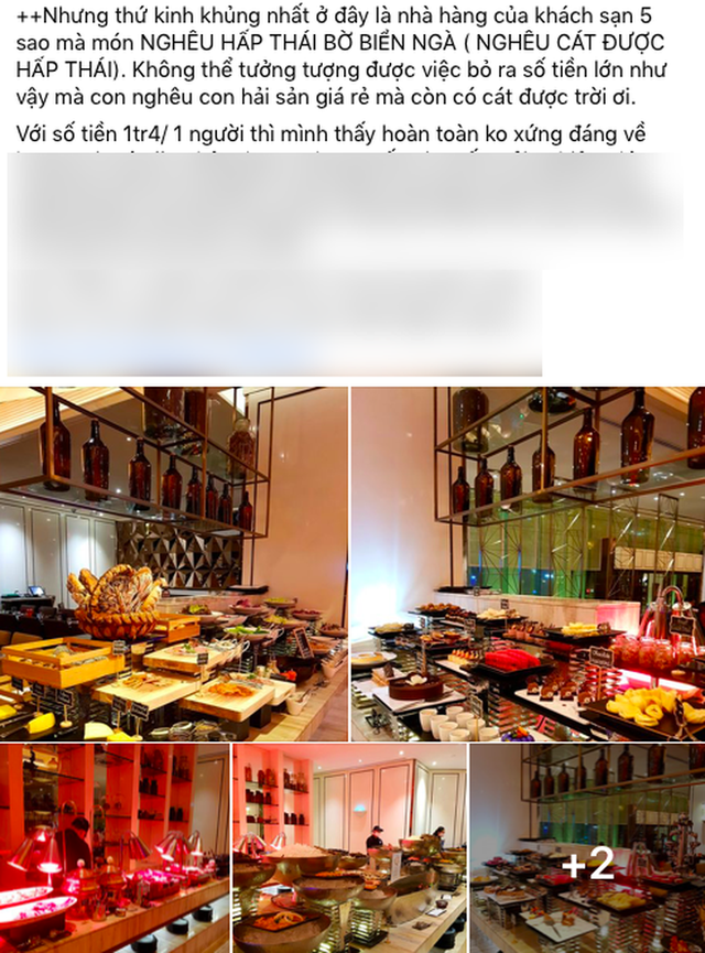 SỐC: Khách review buffet không ưng ý, nhân viên khách sạn 5 sao ở Sài Gòn mỉa mai “1tr4 to quá, ăn 140k ở chợ Bến Thành còn hơn đó” - Ảnh 2.