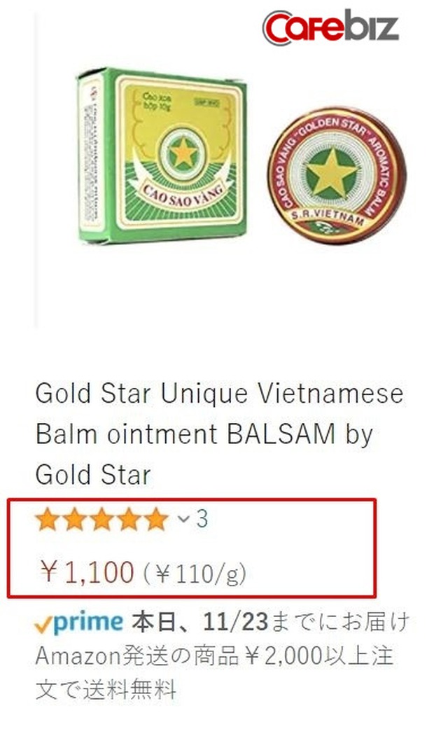 Bất ngờ với Cao Sao Vàng: Bán ở Việt Nam chưa tới 5k/hộp, sang Hàn Quốc, Nhật Bản toàn 200k trở lên - Ảnh 2.