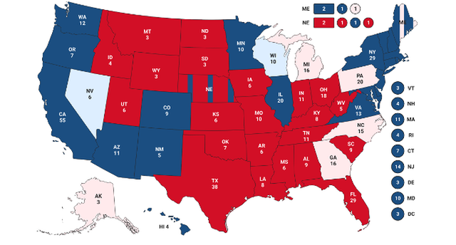  Bầu cử Mỹ: Bang Wisconsin bất ngờ đổi màu từ hồng sang xanh nhạt, ông Biden thêm hy vọng  - Ảnh 1.