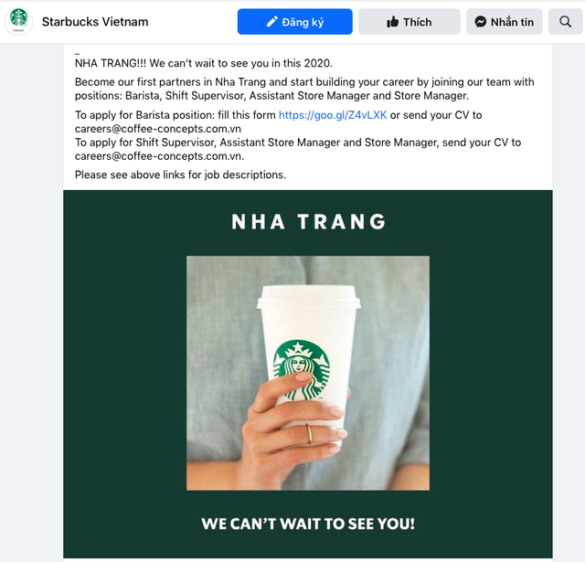 Dù Việt Nam kiểm soát dịch bệnh tốt, nhưng vì sao “ông lớn” Starbucks chỉ mở thêm 6 cửa hàng trong năm 2020? - Ảnh 1.