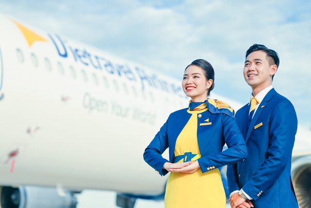 Vietravel Airlines ra mắt nhận diện trang phục và ký hiệu hãng bay: Dùng tông màu chủ đạo vàng – xanh dương giống Vietnam Airines - Ảnh 7.