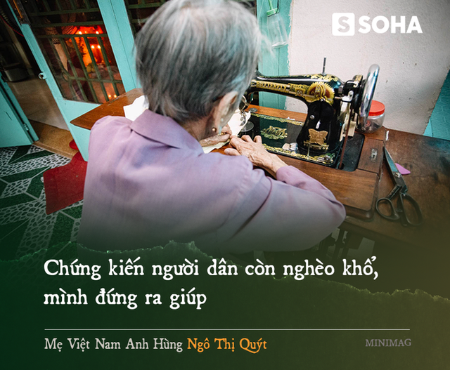  Mẹ Việt Nam Anh hùng 97 tuổi may khẩu trang tặng người nghèo phòng dịch Covid-19 - Ảnh 9.