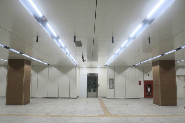Cận cảnh những hình ảnh bên trong ga ngầm Nhà hát Thành phố của tuyến Metro Bến Thành - Suối Tiên - Ảnh 9.