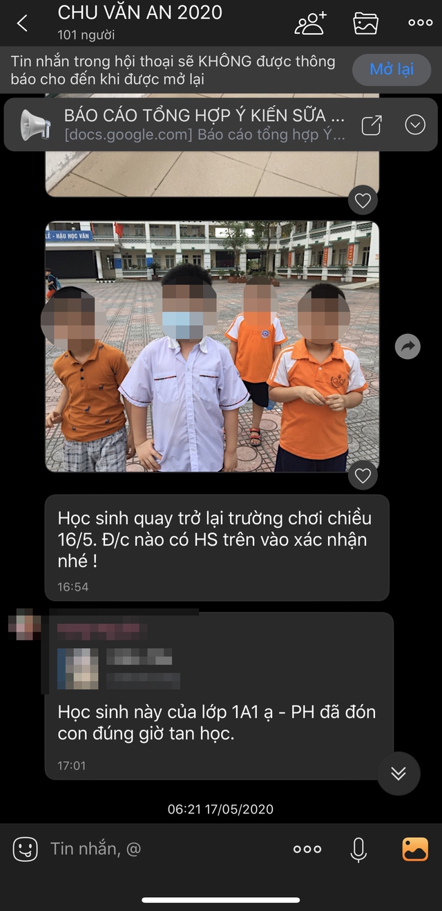 Phụ huynh ở Hà Nội phản ánh cô giáo không cho học sinh quay lại trong trường sau giờ tan học khiến con phải lang thang ngoài đường  - Ảnh 3.