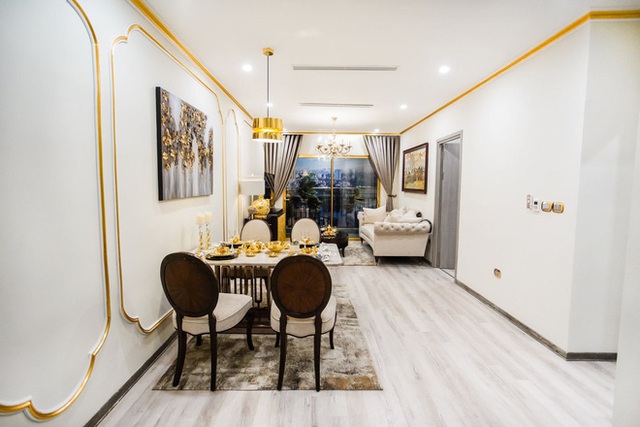  Cận cảnh căn hộ ở Hà Nội được dát vàng, giá siêu đắt 150 triệu đồng/m2 - Ảnh 5.